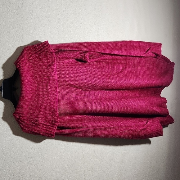 Signature Studio Sweater Womens Size 3X Pink sequins knit - Picture 3 of 9